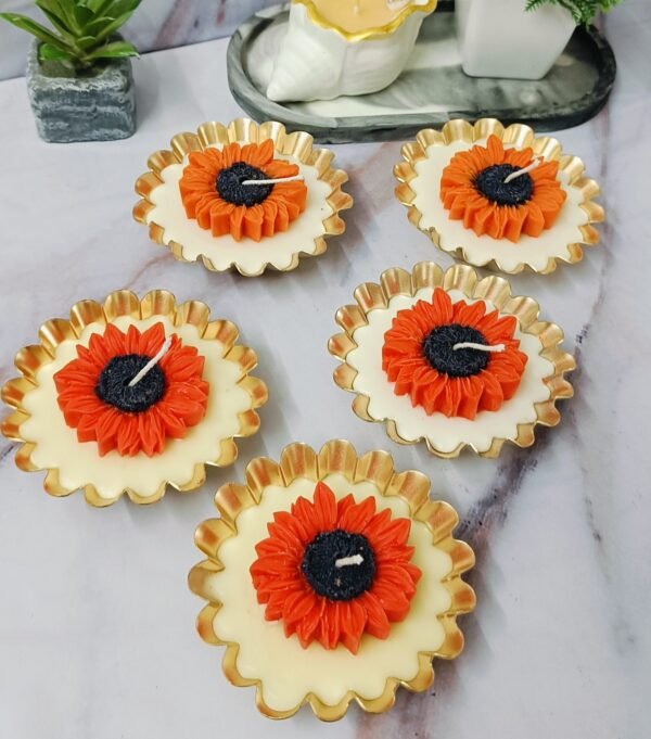 Sunflower Urli Candle