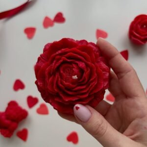 Peony Flower Candle
