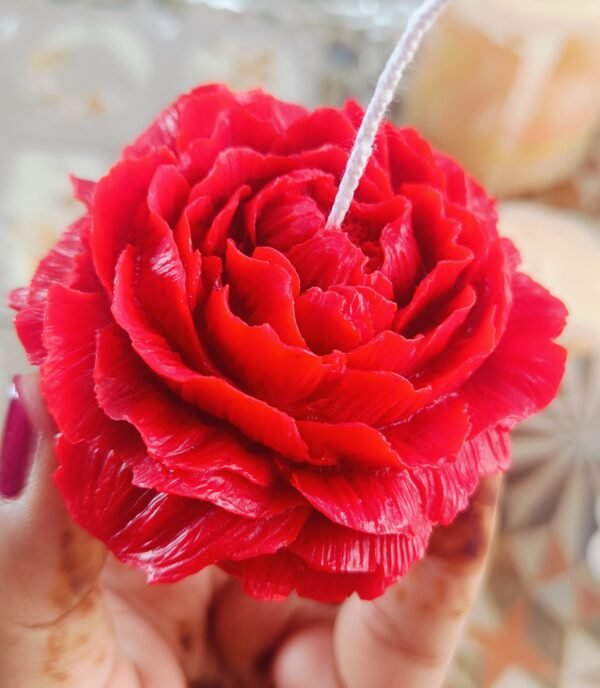 Peony Flower Candle