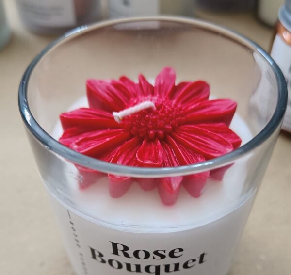 Daisy Flower Jar Candle