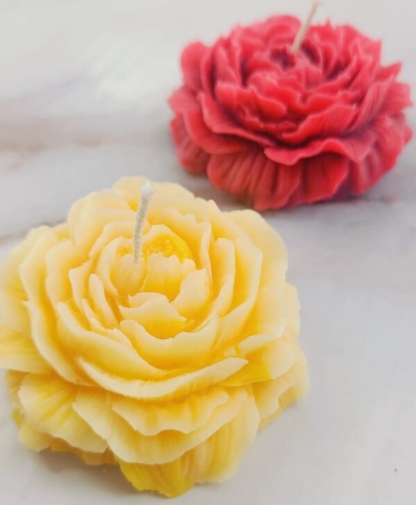 Peony Flower Candle