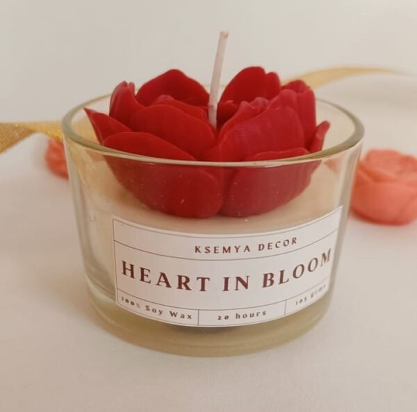 Heart in Bloom Candle