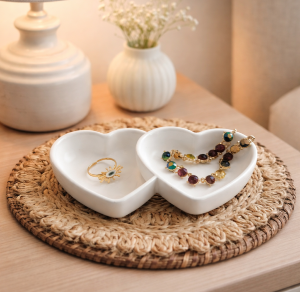Heart Concrete Décor & Candle Jar