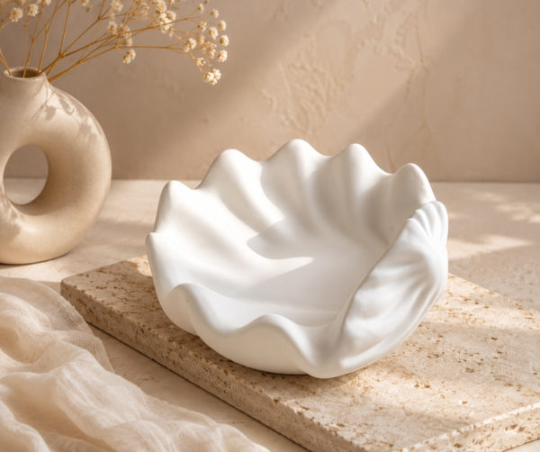 Concrete Conch Shell Dish || Home Decor & Candle Jar