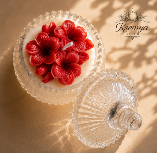 Bell Jar Candle - Red